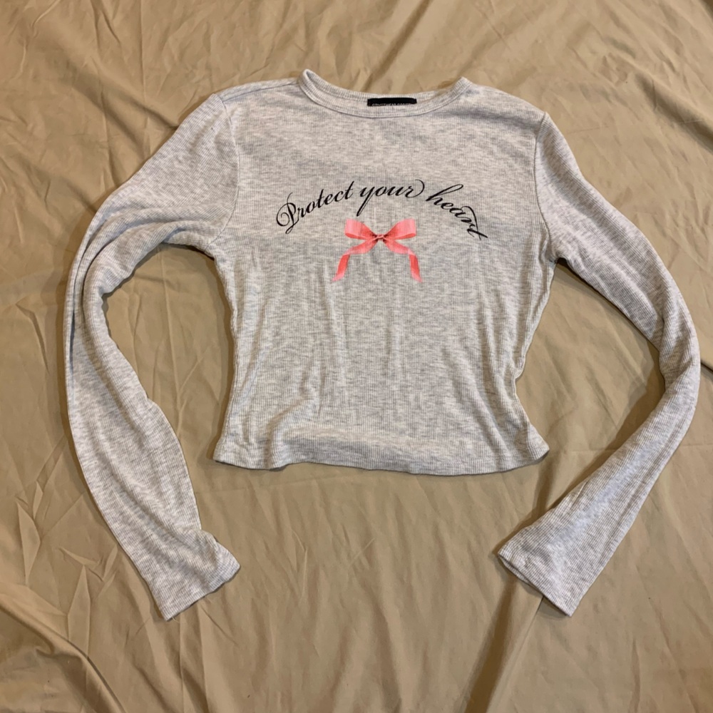 Streetwear Society Gray Ribbed Crop Top